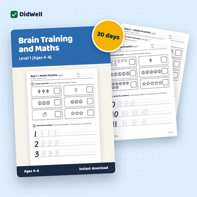 Brain Training and Maths: Level 1 (Ages 4–6)