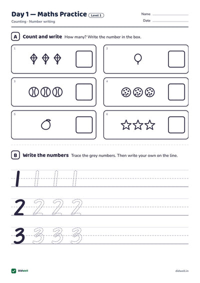 Day 1 Maths Practice