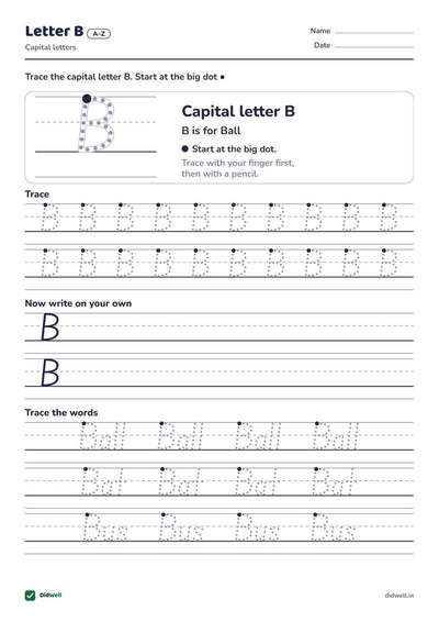 Letter B A–Z Capital letters