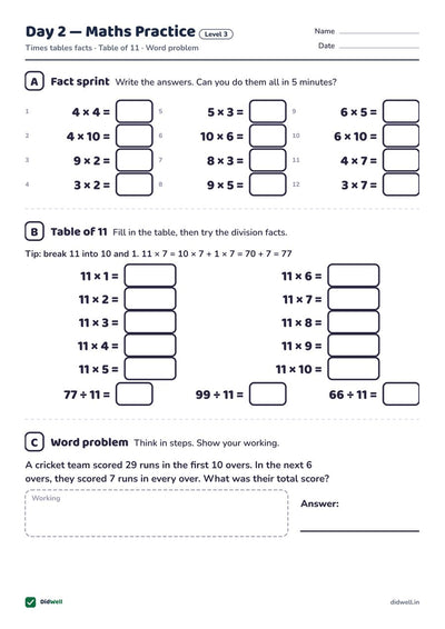 Day 2 Maths Practice