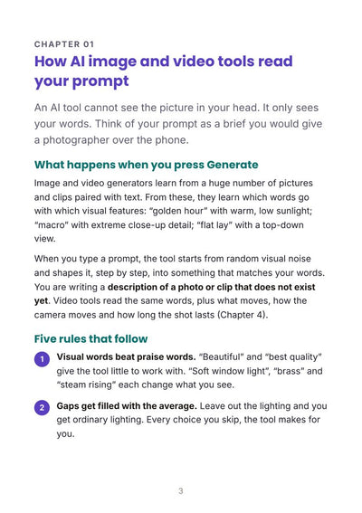 Chapter 1: How AI image tools read prompts