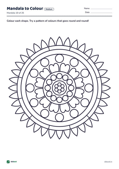 Mandala to Colour, medium