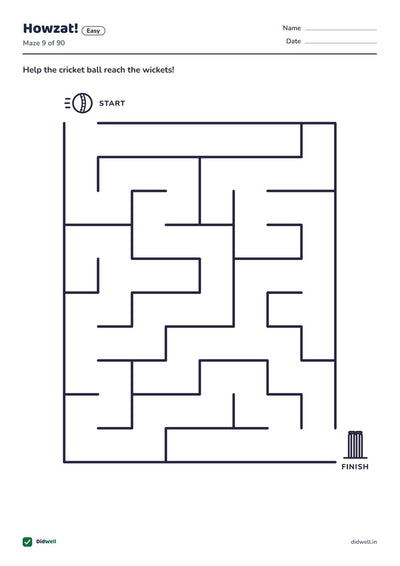 Howzat! Easy Maze