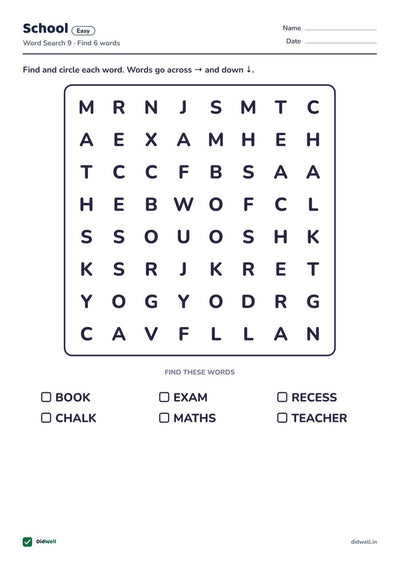 School Easy (Word Search)