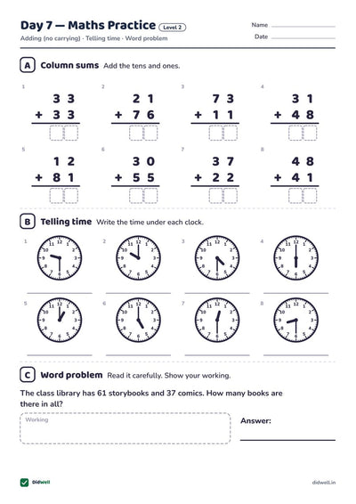 Day 7 Maths Practice