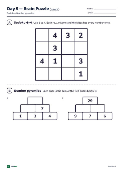 Day 5 Brain Puzzle
