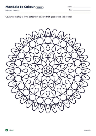 Mandala to Colour, medium